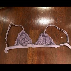 Purple lace bralette